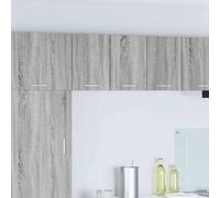 Tonture Armoire suspendue avec porte, gris sonoma et blanc, 2 pièces, matériau bois, 30 x 31 x 40 cm, espace de rangement moderne pour cuisine et salle à manger, polyvalent comme armoire de cuisine