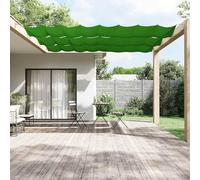 Tonture Auvent Vertical Vert Clair en Tissu Oxford 100x1000 cm écran de Balcon Protection Soleil Pluie UV avec Fixation Corde et Accessoires pour Jardin terrasse Balcon Piscine