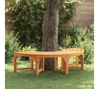 Tonture Banc d'arbre naturel en bois d'eucalyptus massif - 160 x 80 x 45 cm - Banc de jardin pour extérieur avec assise robuste et design résistant aux intempéries - Idéal pour terrasse, balcon et