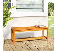 Tonture Banc de Jardin en Bois Massif d'acacia 110x35x45 cm Robuste pour terrasse Balcon Cour Patio Espace extérieur avec capacité de 110 kg par siège