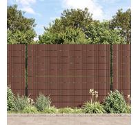 Tonture Brise-vue marron en polypropylène - 260 x 19 cm - Résistant aux intempéries - Pour clôture de jardin, tapis à double barre, treillis idéal comme protection contre le vent et délimitation en