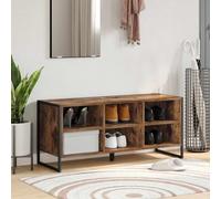 Tonture Cabinet à Chaussures en Bois d'ingénierie 100 x 35 x 44 cm avec Support en Acier, Meuble de Rangement modulable, étagère casier Chaussure pour entrée, Chambre, Placard et Dressing