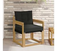 Tonture Canapé d'extérieur en bois d'acacia massif et textilène blanc résistant aux intempéries avec coussin d'assise confortable, extensible modulable, idéal pour terrasse, balcon et jardin en