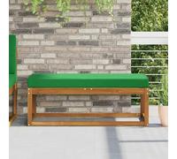 Tonture Coussin d'assise d'extérieur - Vert - 111,5 x 40 x 8 cm - 100 % polyester - Avec housse antidérapante - Ergonomique - Pour jardin, terrasse, balcon, bureau, chaise, tabouret, fauteuil roulant