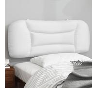 Tonture Coussin de tête de lit Hvar blanc, 110 x 15 x 48 cm, cuir synthétique durable, rembourrage en fibre PP douce pour cadre de lit de 100 cm, facile à installer, meuble de chambre moderne