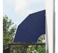 Tonture Écran de confidentialité pour Balcon en Polyester Bleu Marine 115 x 115 cm avec Cadre Acier thermolaqué résistant, Pliable et Facile à Entretenir pour terrasse, Jardin