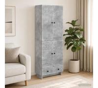 Tonture Ensemble de Meubles 2 pièces Gris béton pour intérieur et extérieur avec Rangement, Table, Chaise, Armoire, Commode, Design Moderne, Solide et Pratique