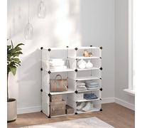 Tonture Étagère à chaussures transparente avec cadre en acier - 84 x 31,5 x 93 cm - En polypropylène - Empilable peu encombrant - Avec crochet et marteau en bois - Solution de rangement polyvalente