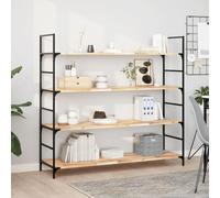 Tonture Étagères flottantes 3 pcs en Bois d'acacia Massif Non traité 120x40x2 cm Support Mural Suspendu pour Salon Chambre Cuisine Bureau décoration Organisation