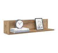 Tonture Étagères murales en Bois d'ingénierie 2 pièces chêne Artisanal 75x16,5x16,5 cm Support Flottant pour Salon Chambre Cuisine Bureau décoration Organisation
