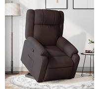 Tonture Fauteuil de relaxation avec aide à se relever, tissu marron foncé, réglable électrique, fonction couchée manuelle, expérience d'assise confortable, pour salon, chambre à coucher, charge