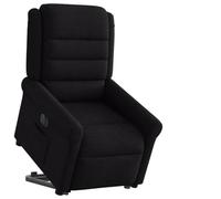 Tonture Fauteuil de relaxation électrique avec aide à se relever, noir, en tissu, 73 x 91,5 x 102,5 cm, pour salon, chambre à coucher, assise confortable, charge maximale : 110 kg