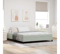Tonture Lit à sommier tapissier avec matelas, gris clair, 180 x 200 cm, housse en tissu, cadre en bois, super king size, meubles de chambre à coucher, design moderne, grand confort pour 2 personnes