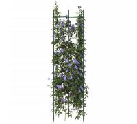 Tonture Lot de 6 cages à tomates 116 cm en acier avec revêtement PE et connecteurs en polypropylène, support réglable pour tomates, concombres, haricots, jardin, serre, support vert pour croissance