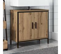 Tonture Meuble sous lavabo en chêne Artisan - 60 x 30 x 60 cm - En bois avec beaucoup d'espace de rangement - Protection contre la poussière et surface facile d'entretien - Pour meubles de salle de