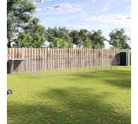 Tonture Niche pour chien en acier de 22,99 m² avec toit en polyéthylène imperméable, porte verrouillable, pliable, convient à l'extérieur, pour chiots, jardin, camping, intérieur ou extérieur