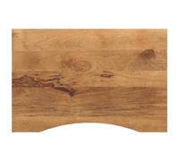 Tonture Plateau de bureau en bois massif de mangue, 90 x 60 x 2,5 cm, avec ouverture, plateau en bois robuste pour bureau, cuisine, meubles de bricolage, plaque de rechange, polyvalent, surface