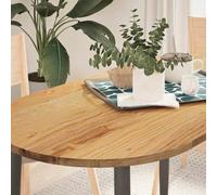 Tonture Plateau de table ovale marron clair - 120 x 60 x 2 cm - En chêne massif - Plan de travail pour salon, bureau, cuisine - Stable et facile d'entretien