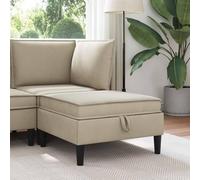 Tonture Pouf avec Rangement en Velours Sable 70x70x40 cm canapé Coffre Ergonomique Coussin Mousse modulable pour Salon séjour Chambre Bureau Design Moderne