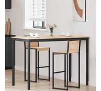 Tonture Table de bar naturel - 150 x 80 x 105 cm - En bois de pin massif - Support de poutre en forme de H - Table à manger moderne pour cuisine, salle à manger, appartement, style maison de ferme