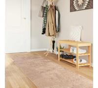 Tonture Tapis de Couloir MARSA Sable 80 x 300 cm en Polyester et PVC antidérapant, Lavable, Absorbant Les bruits, Design Moderne pour Salon, Chambre, entrée ou Bureau intérieur