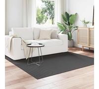 Tonture Tapis de Surface PALMERAS Anthracite 200 x 200 cm Polyester antidérapant pour intérieur extérieur Salon Chambre Bureau Cuisine