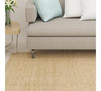 Tonture Tapis en sisal naturel 80 x 200 cm, 100 % fibres naturelles antidérapantes avec dos en latex, résistant pour salon, salle à manger, chambre à coucher, sol, décoration régulatrice de l'humidité