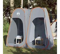 Tonture Tente d'intimité escamotable Gris et Orange en Polyester 190T avec Double Fermeture éclair 233x120x193 cm légère et Stable pour Camping randonnée Plein air