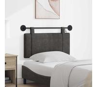Tonture Tête de lit Suspendue avec lumière LED Noir PU Antique, Design Moderne, Support rembourré, idéal pour Chambre Adulte ou Enfant, Fixation Murale, Ambiance Cosy et déco élégante