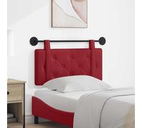 Tonture Tête de lit Suspendue Bordeaux en Simili Cuir avec Rembourrage capitonné, Design Moderne scandinave pour Chambre Adulte ou Enfant, Fixation Murale Facile, Style Cosy et élégant