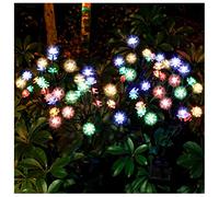 TONULAX Lampes solaires de jardin - Lampes solaires pour arbre de paysage avec plus grande capacité solaire, lampes solaires décoratives d'extérieur pour allée, terrasse, décoration de cour avant (lot