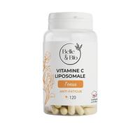 TONUS & ACTION ANTI-FATIGUE - Vitamine C Liposomale - 120 Gélules - Complément Alimentaire BELLE&BIO - Fabriqué en France