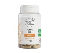 TONUS & ANTI-FATIGUE - Tonic Bio - Maca, Gingembre, Guarana & Acérola certifiés Bio - Pilulier de 120 gélules - Cure 2 mois - Complément Alimentaire BELLE&BIO - Fabriqué en France