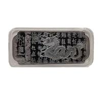 TONXX 2024 pièce de Collection Chinoise plaquée Argent, pièce de Monnaie plaquée Argent, Barre en métal argenté avec Dragon Dynamique
