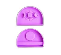 TONXX Bougeoir Soleil Lune en Silicone, Moule de Base de Bougie, moules de bougeoir d'aromathérapie pour photophore