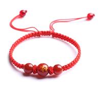 TONXX Bracelet Porte-Bonheur de l'année du Dragon Chinois, Unisexe, tressé, Corde réglable, Cadeau Parfait pour Femme et Homme