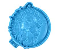 TONXX Bricolage semi-stéréoscopique tête de lion porte-clés Silicone époxy moule bricolage ornements pendentif artisanat moule pour cadeau saint valentin