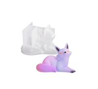 TONXX Moule à Bougie en Forme de Renard 3D, en Silicone, Animal, pour la Fabrication de Bougies, moules artisanaux en résine, aromathérapie, Moule à Savon, décorations de Maison