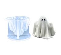 TONXX Moules à Bougies fantômes d'halloween, moules en Silicone fantômes 3D pour Le Moulage de résine époxy Bricolage, Bougie d'aromathérapie Faite à la Main, Cire, Savon