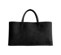 TONXX Sac à main en cuir PU de grande capacité avec poignée sur le dessus, sac à main pour femmes et filles, noir