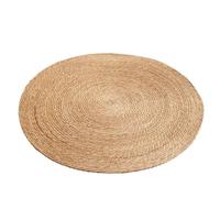 TONXX Tapis rond en paille tressée à la main naturelle pour yoga, fitness, repos en plein air, relaxation, décoration de cuisine