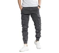Tony Backer Pantalon Casual Homme Pantalon Cargo Homme, gris, 44