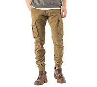 TONY BACKER Pantalon Casual Homme Pantalon Cargo Homme Pantalon Homme Vintege G6551, Kaki, 44W