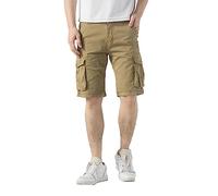 TONY BACKER Short Cargo en Coton pour Homme (Marron, marron, 46W