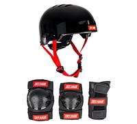 Tony Hawk Helmet & Padset 9+ yrs Kit de Protection, Jeunesse Unisexe, Noir/Rouge (MMulticolore), L-XL