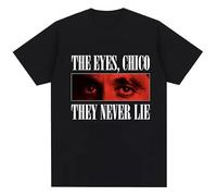 Tony Montana Scarface Eyes Print T-Shirts Black L