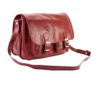 Tony & Paul - Besace - PAMELA - Cuir marron-rouge - Homme