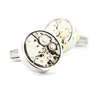 Tony & Paul - Boutons de manchette - mécanisme de montre II - Gris argent - Homme