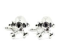 Tony & Paul - Boutons de manchette - tête de mort poison - Gris argent - Homme