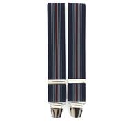 Tony & Paul - Bretelle - 4 clips America - Bleu marine et rouge - Unisexe